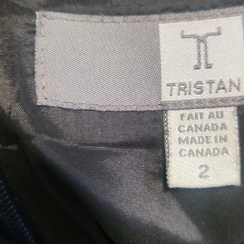 Tristan Dark Blue Pencil Skirt - Picture 3 of 3